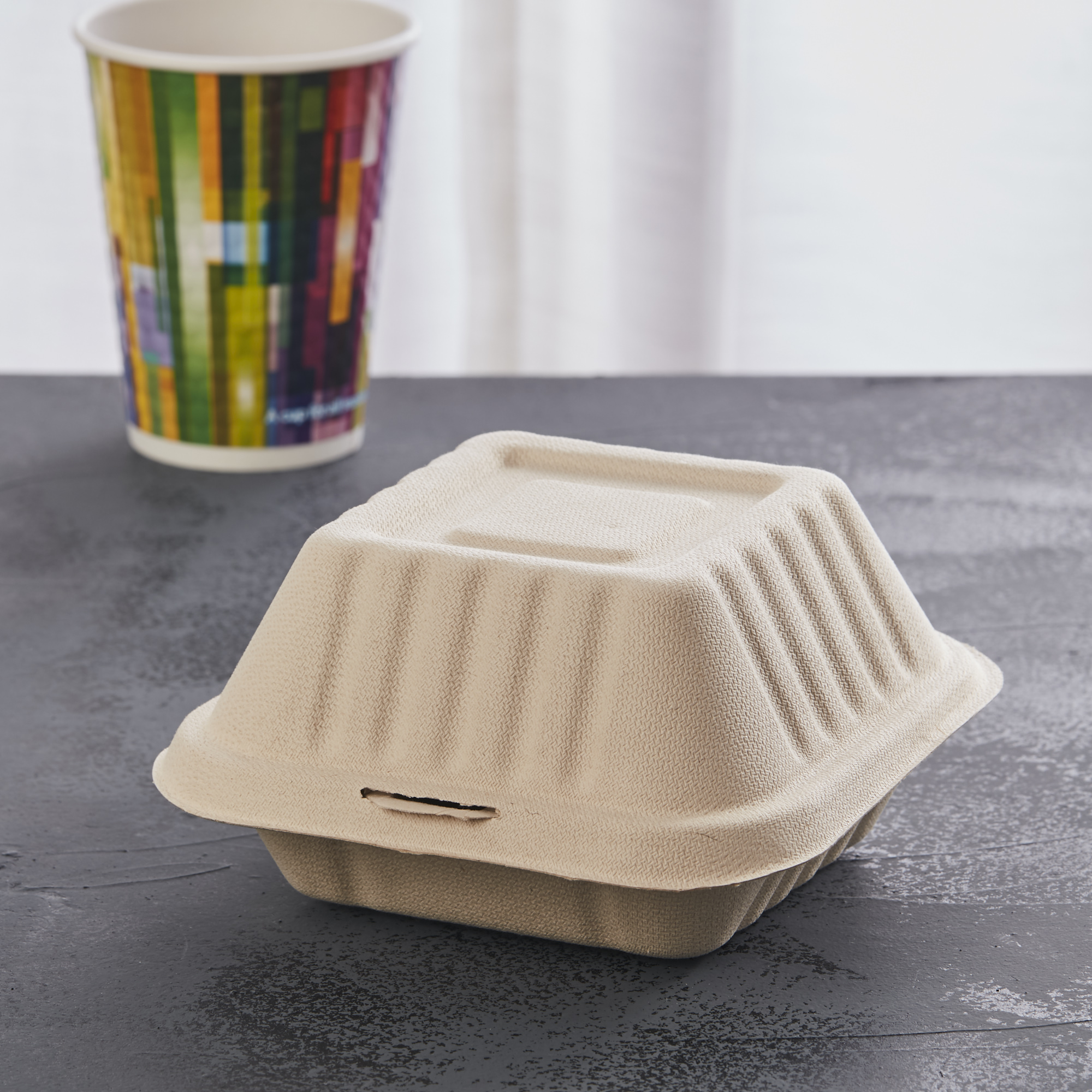 6'X6' Inch Take out Boxes Clamshell Hinged Biodegradable to Go Food  Containers Wheatstraw - China Hamburger Box, Hamburger Clamshell Box